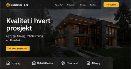 Konsept for bygg- og håndverksbedrift
