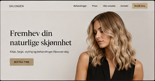 Konsept for frisørsalong