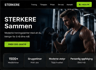 Konsept for treningssenter